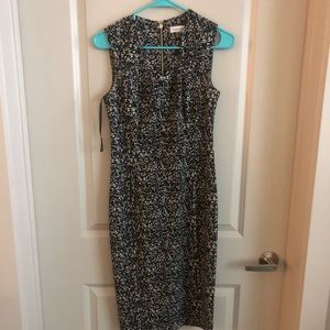 Calvin Klein Printed Stretch Work Dress
